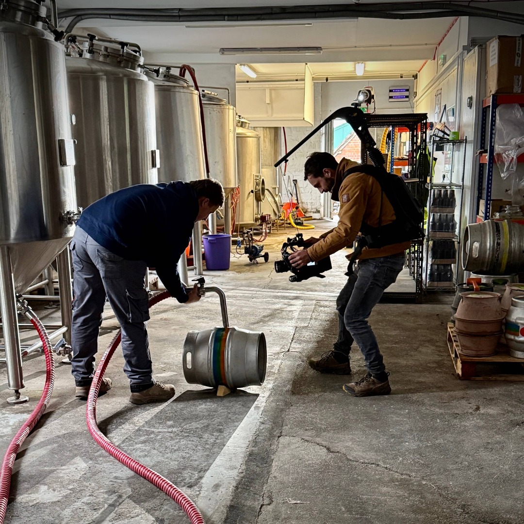 Filming at Stone Daisy Brewery with The Wiltshire Marque