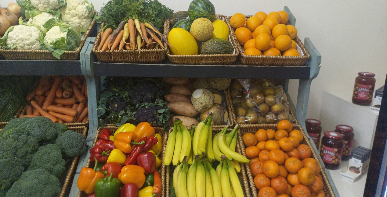 Fresh fruit and veg at Roots Farm Shop